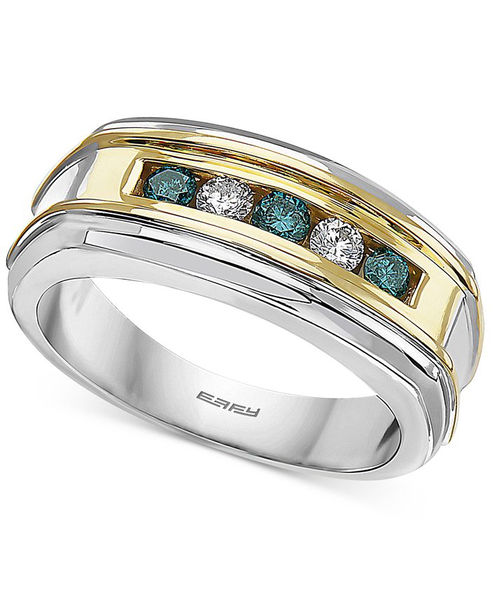 EFFY Collection EFFY® Men's Diamond Ring (1/2 ct. t.w.) in 14k Gold