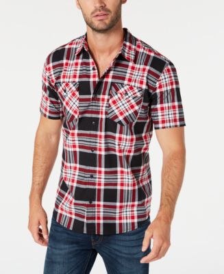 Levi's Men's Dual Pocket Plaid Flannel Shirt Blue Size XX Large