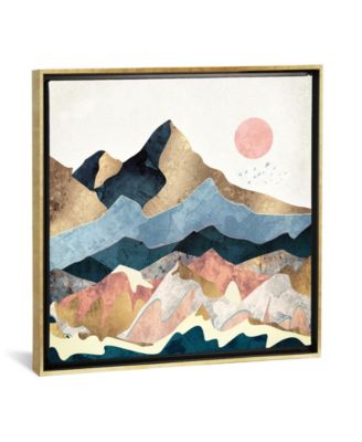 Golden Peaks by Spacefrog Designs Gallery-Wrapped Canvas Print - 18" x 18" x 0.75"