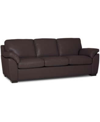 Lothan 87" Leather Queen Sleeper, Created for Macy's