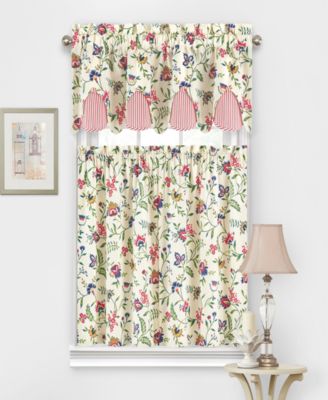 Waverly - Carolina Crewel Curtain Tier Pair
