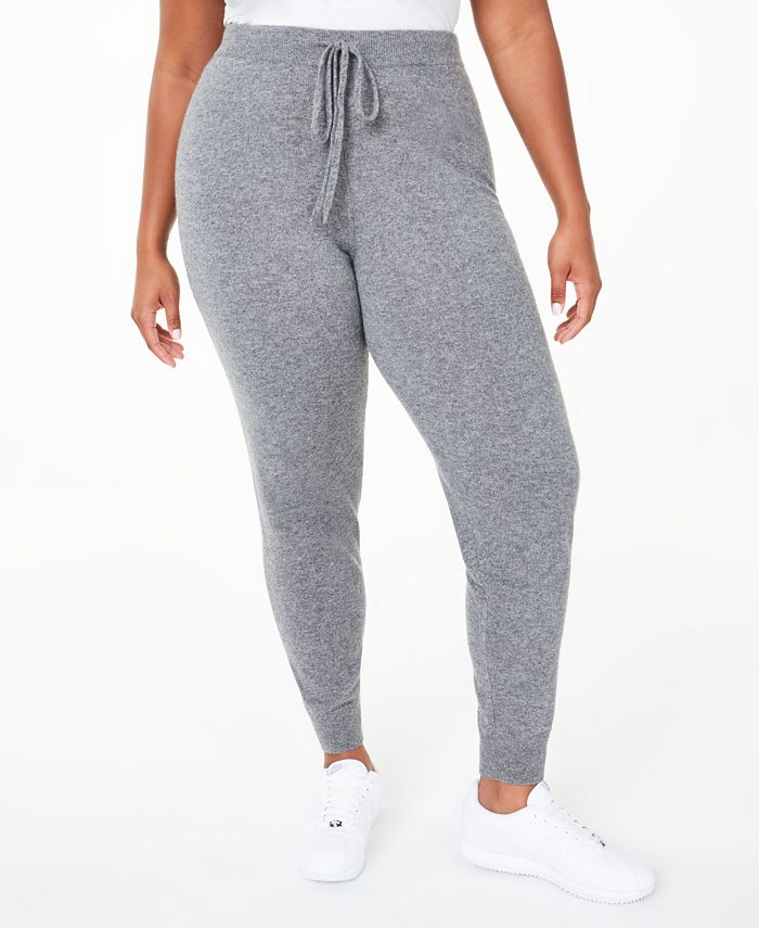 Charter Club Plus Size Cashmere Jogger Pants, Created for Macy's Macy's