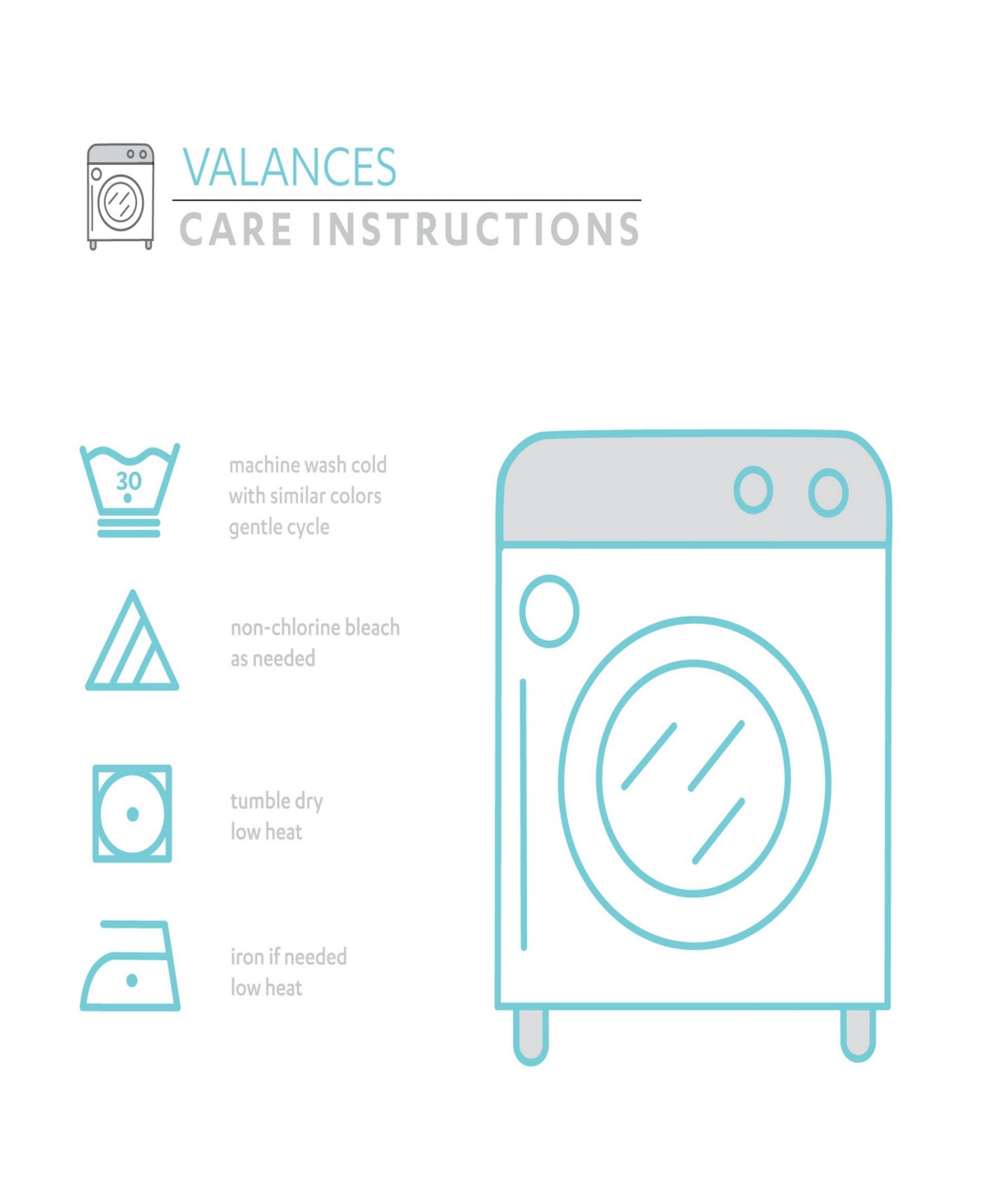 Poppy Garden 52" x 18" Floral Window Valance