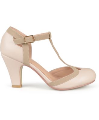 Women's Olina T Strap Round Toe Pumps