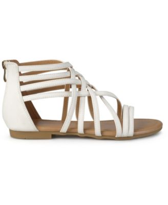 Women's Hanni Wide Width Crisscross Strappy Flat Sandals