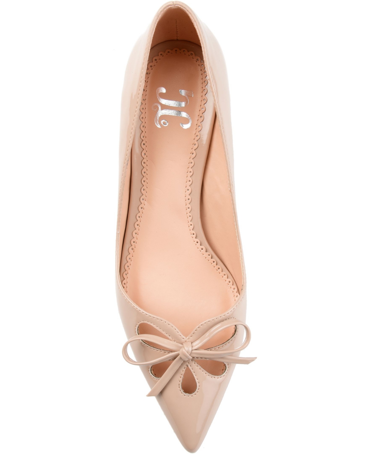 Shop Journee Collection Women's Lutana Pointed Toe Kitten Heel Pumps In Nude