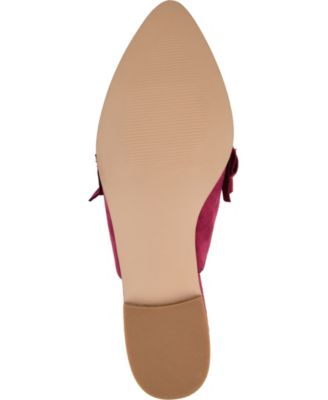Women's Kessie Ruffle Pointed Toe Slip On Mules