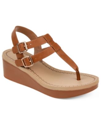 Women's Bianca Double Buckle Platform Wedge Sandals