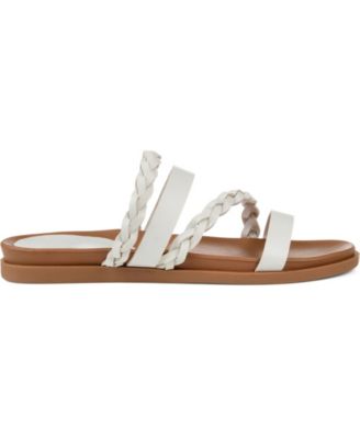 Journee Womens Colette Slide Flat Sandals