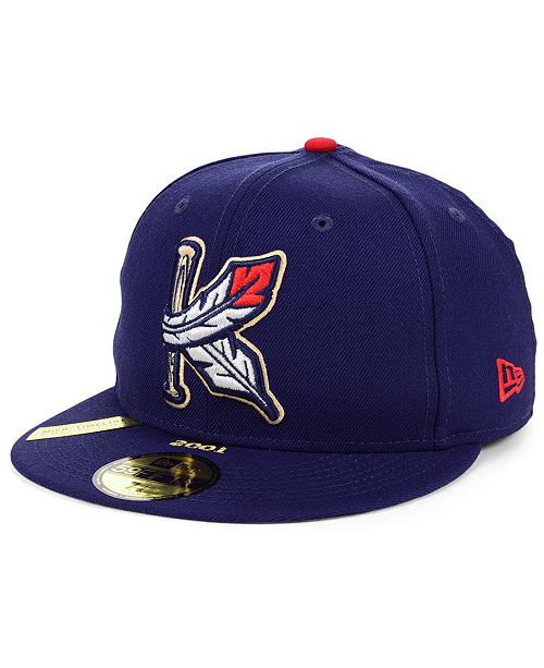 New Era Kinston Indians MiLB 100TH Anniversary Patch 59FIFTYFITTED Cap