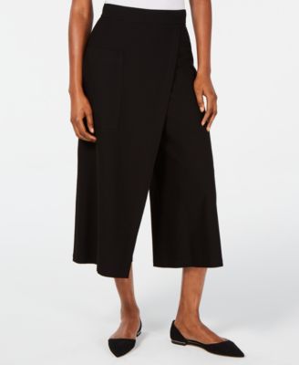 Eileen Fisher - Cropped Faux-Wrap Pants