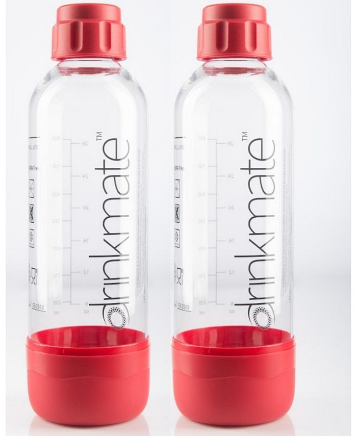 Drinkmate 1 Liter Bottles - 2 Pack, Carbonating Bottles