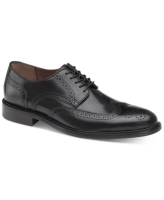 black wingtip oxfords