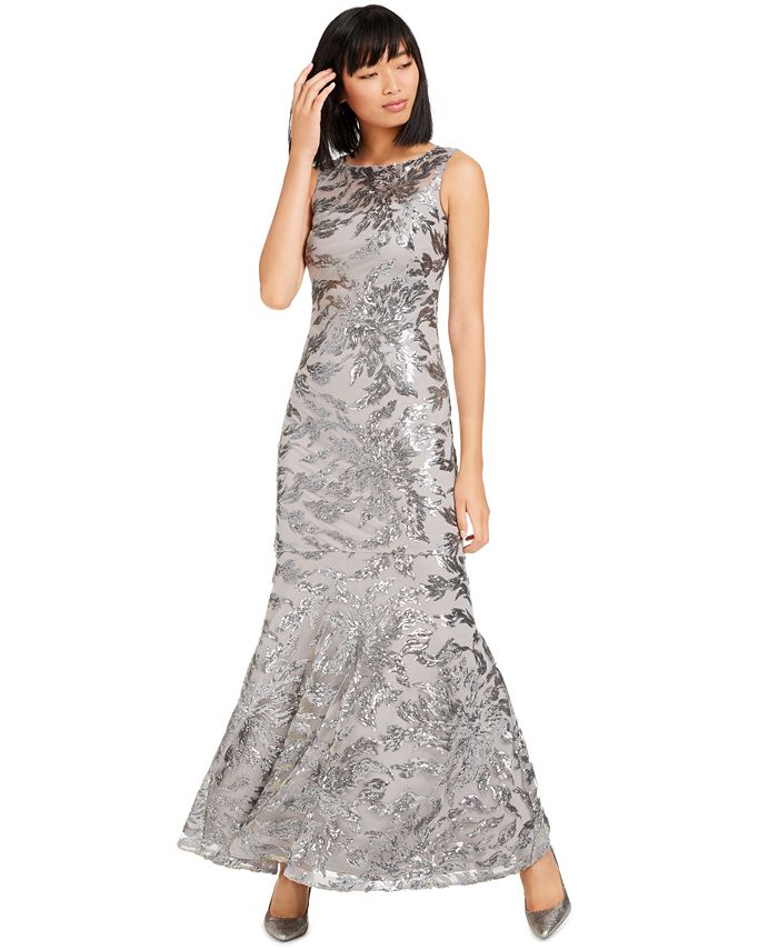 Calvin Klein Sequined Mermaid Gown & Reviews - Dresses - Women - Macy's