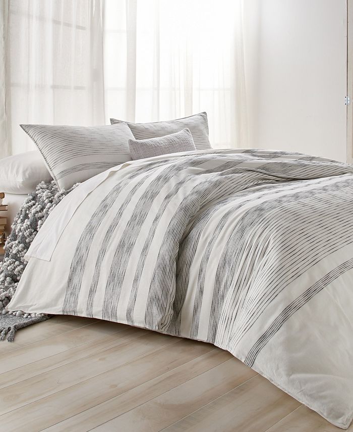DKNY Pure Woven Stripe King Duvet Macy's
