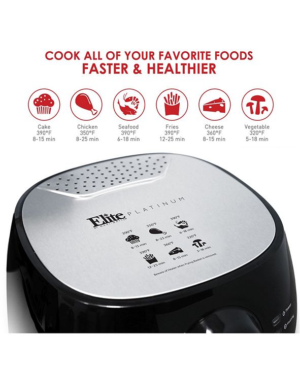 Elite by MaxiMatic Elite Platinum 3.2 Quart Digital Air Fryer