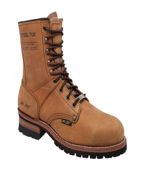 Мужские ботинки AdTec 9" Steel Toe Logger Boot, цвет: Коричневый
