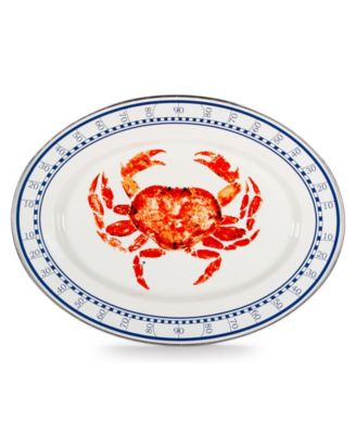 Crab House Enamelware Collection 16" x 12" Oval Platter
