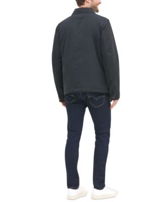 Tommy Hilfiger Men's Classic Front-Zip Filled Micro-Twill