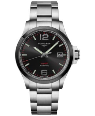 Longines - Men's Swiss Conquest V.H.P. Stainless Steel Bracelet Watch 43mm