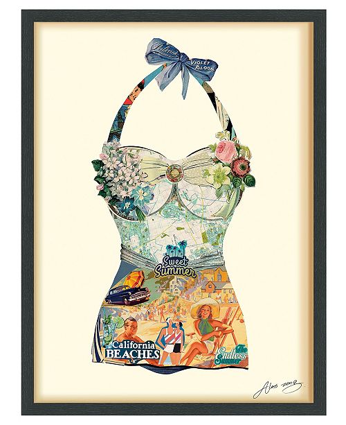 Empire Art Direct California Beach Dimensional Collage Wall Art
