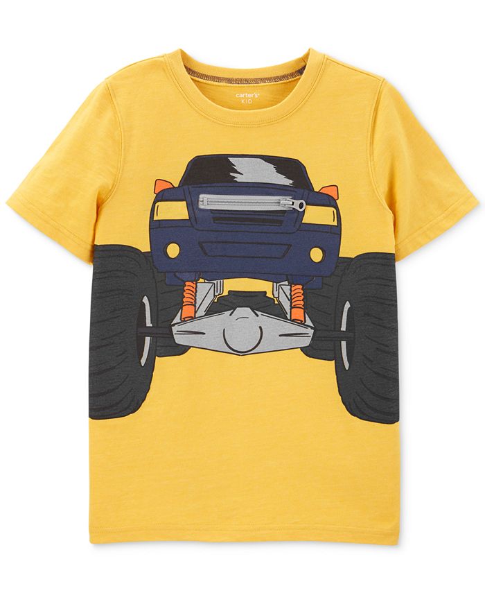Carter's Little & Big Boys Truck-Print Zipper T-Shirt - Macy's