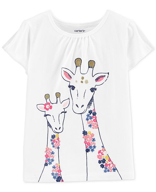 Carter S Toddler Girls Giraffe Print Cotton T Shirt Reviews Shirts