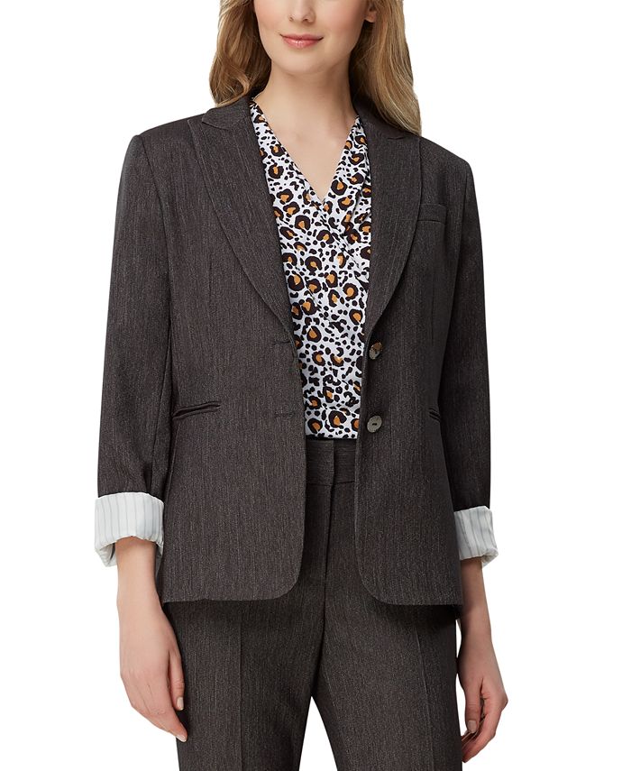 Tahari denim outlet jacket