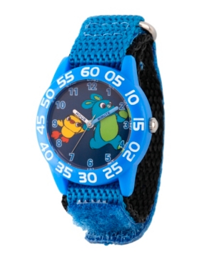 EwatchFactory Boy's Disney Toy Story 4 Bunny Ducky Blue Plastic Time Teacher Strap Watch 32mm