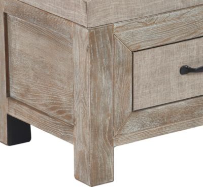 Cottage Upholstered Storage Bench