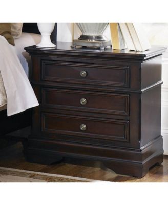 Macy's - Cambridge 3-drawer Nightstand Cappuccino
