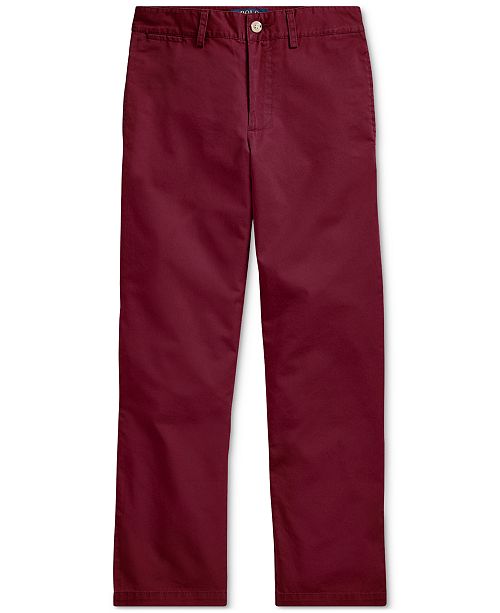 Polo Ralph Lauren Big Boys Flat Front Chino Pants Reviews