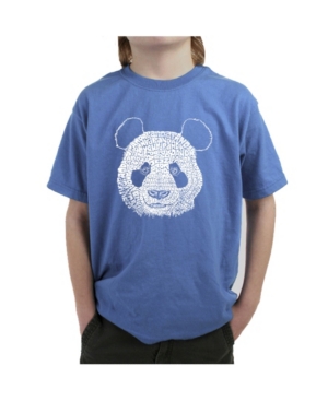 La Pop Art Big Boy's Word Art T-Shirt - Panda