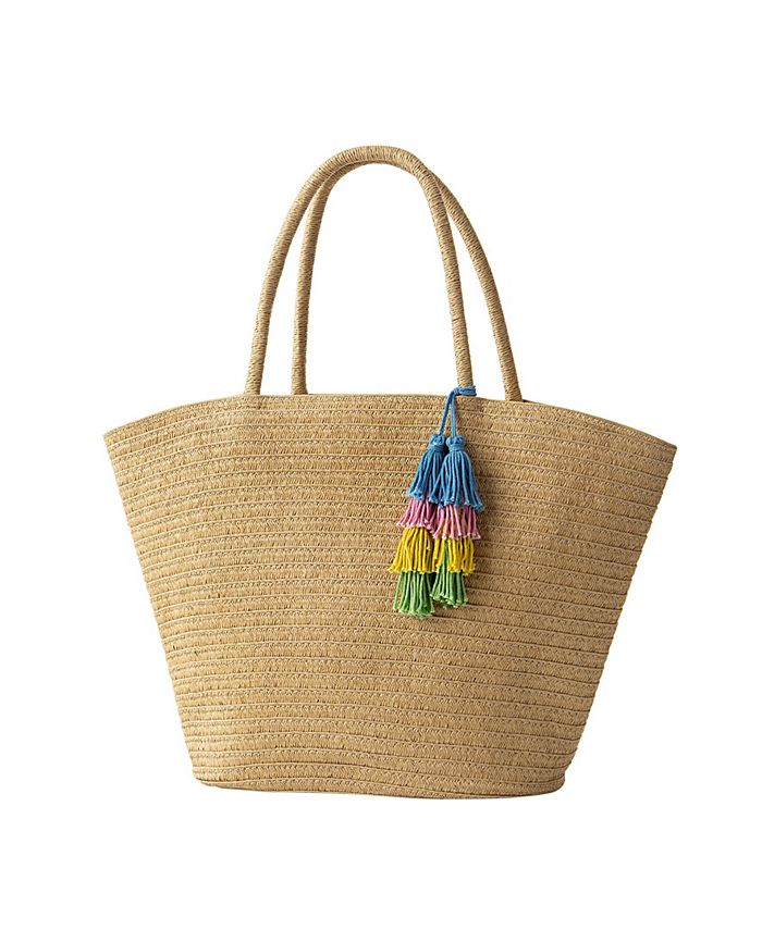 Macys shop straw tote