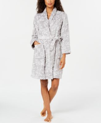Charter Club - Floral Short Wrap Robe