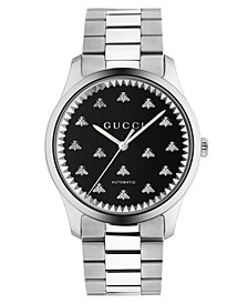 Men's Swiss Automatic G-Timeless Stainless Steel Bracelet Watch 42mm