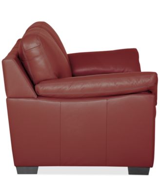 Lothan 64" Leather Loveseat, Created for Macy's