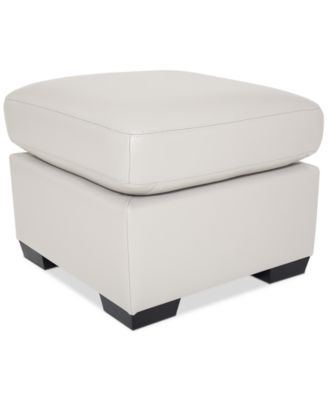 Furniture - Lothan 24" Leather Ottoman