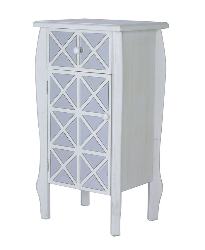 Heather Ann Creations Heather Ann Lana Mirrored Accent Cabinet