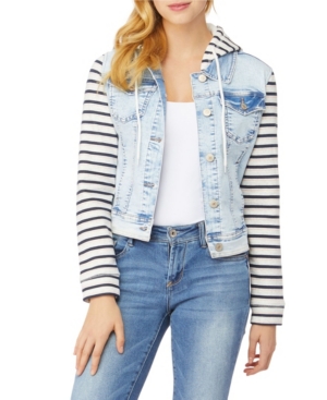 WallFlower Big Girls Denim Two-fer Jacket