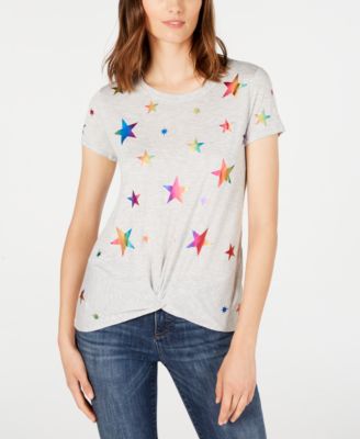 INC International Concepts - Twisted Rainbow-Star T-Shirt
