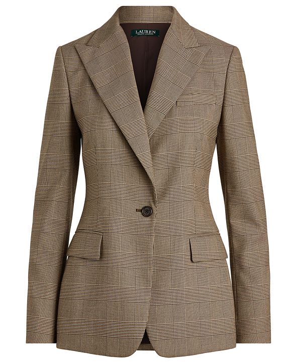 Lauren Ralph Lauren Glen PlaidPrint Blazer & Reviews Jackets