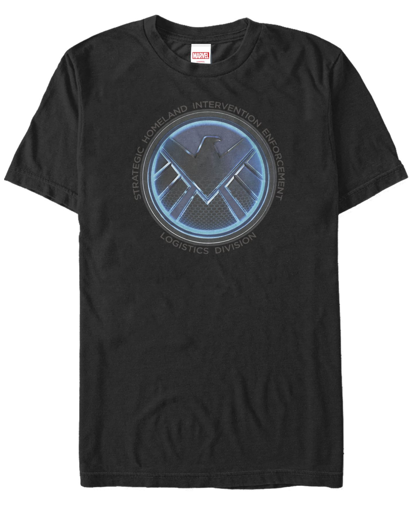 Мужская футболка Fifth Sun Marvel Comic Collection Shield Meaning Emblem Short Sleeve, цвет: Чёрный — фото 1