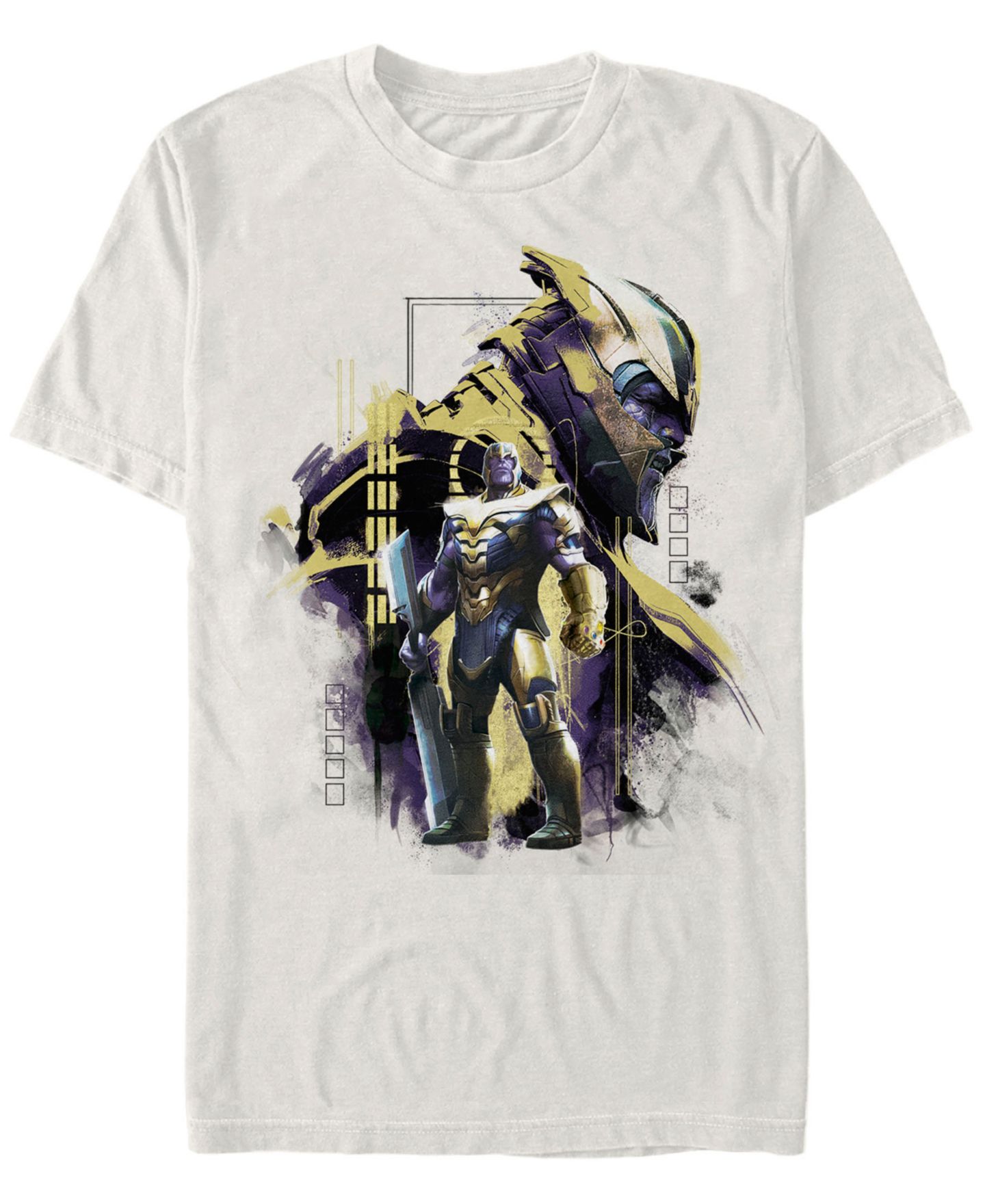 Мужская футболка Fifth Sun Marvel Avengers Endgame Thanos Posed Profile Short Sleeve, цвет: Натуральный — фото 1