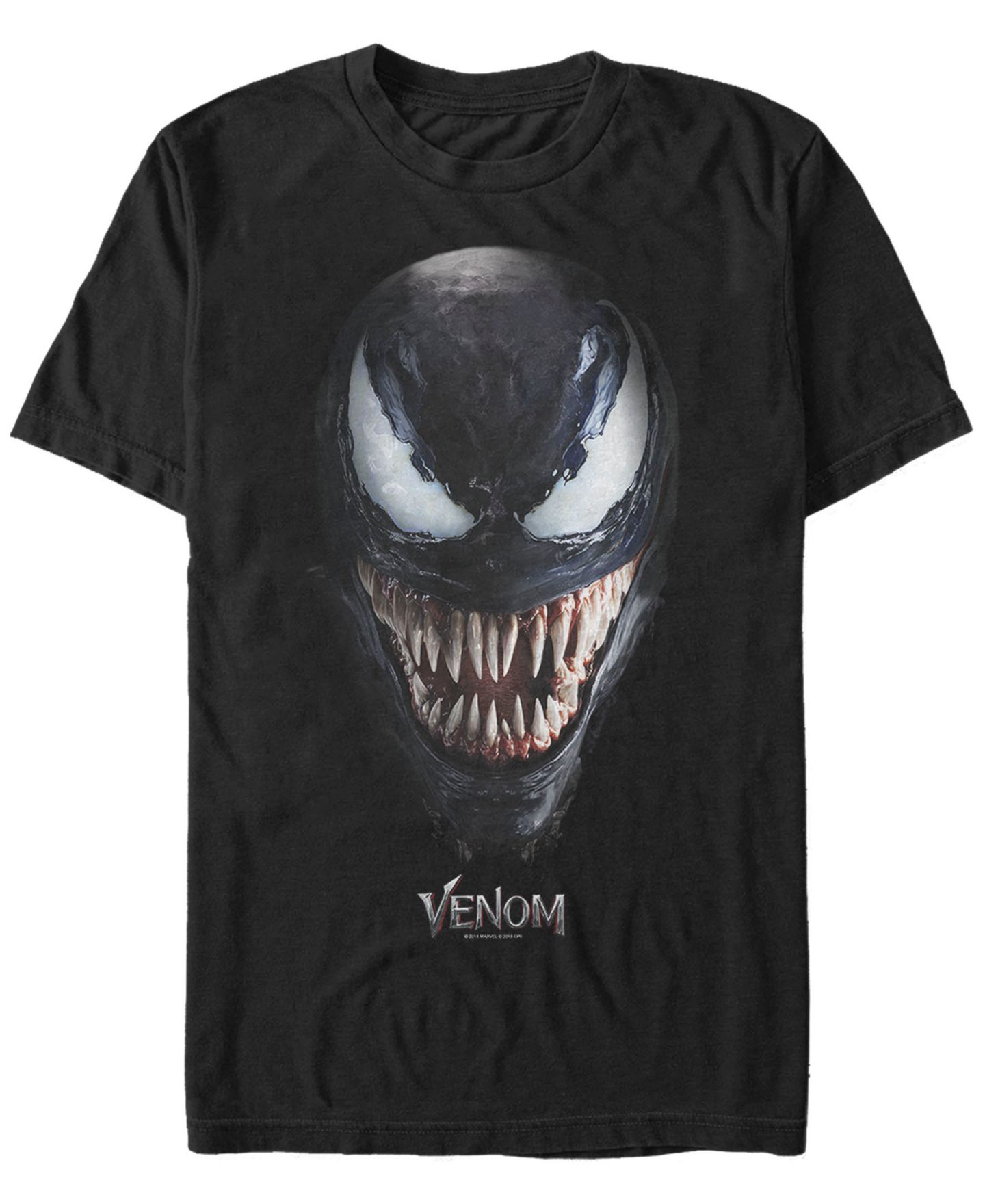 Мужская футболка Fifth Sun Marvel Venom Big Face Costume Short Sleeve, цвет: Чёрный — фото 2