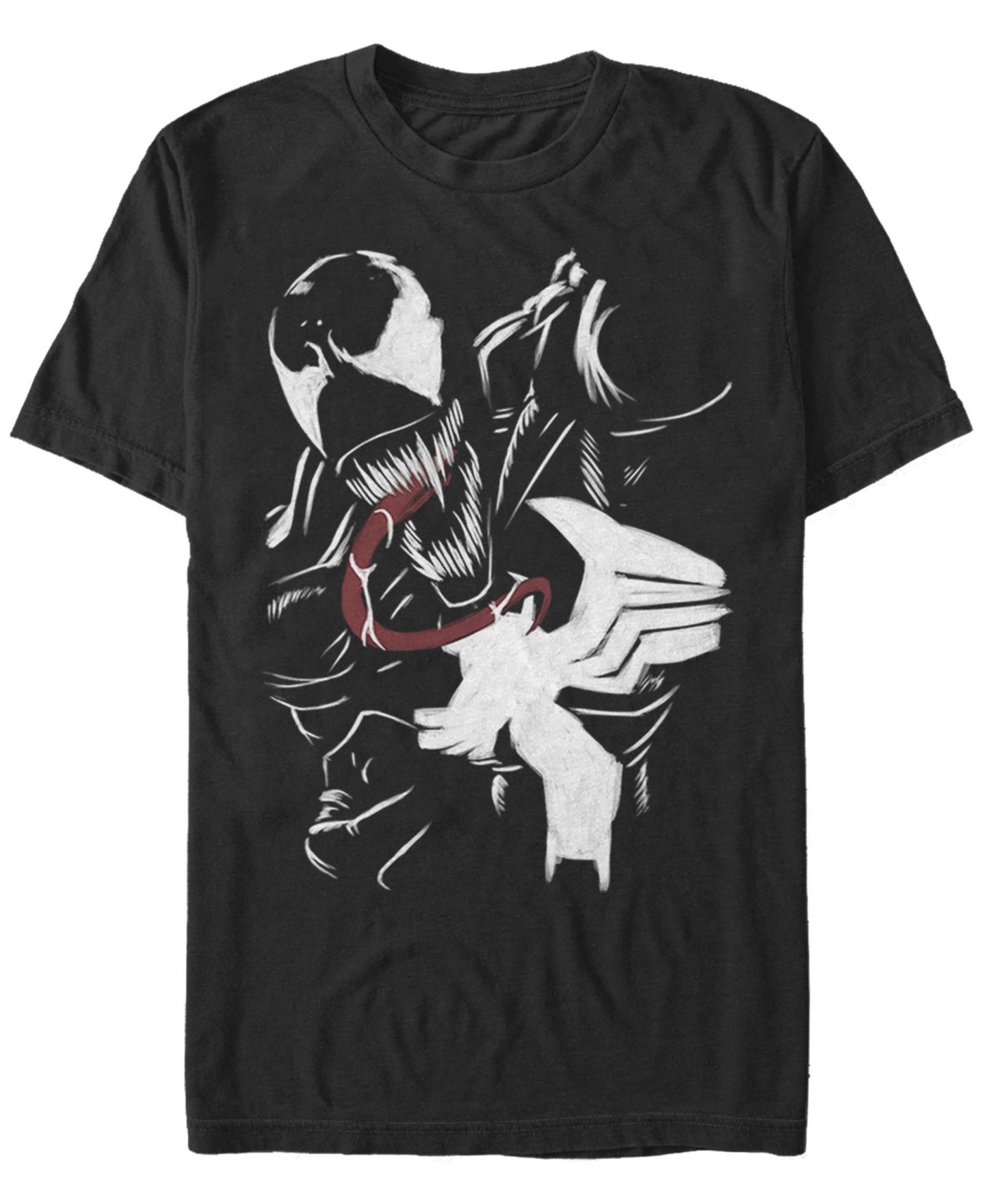 Мужская футболка Fifth Sun Marvel Comic Collection Painted Venom Action Pose Short Sleeve, цвет: Чёрный — фото 1