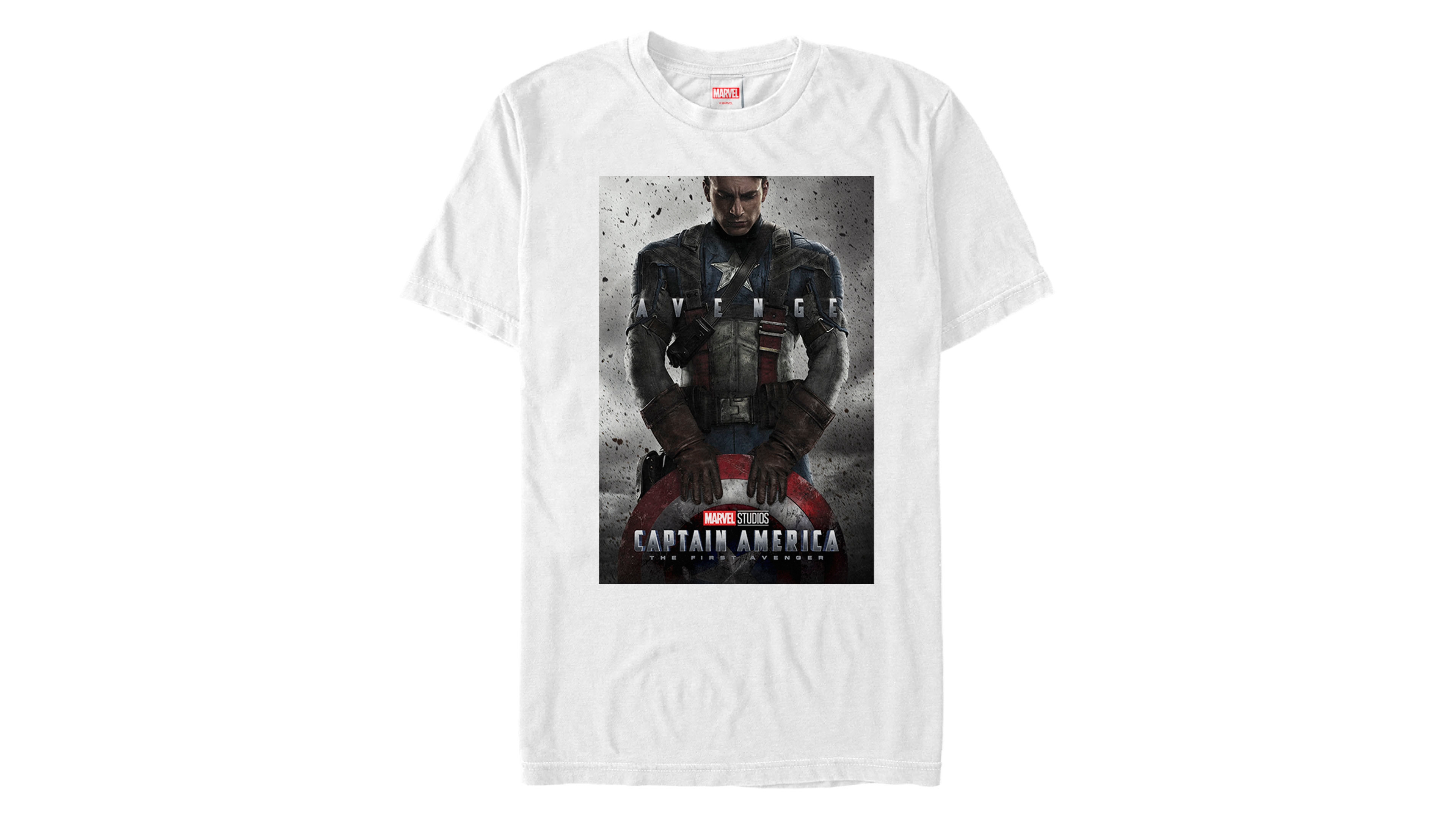 Marvel Men's Captain America The First Avenger Short Sleeve T-Shirt