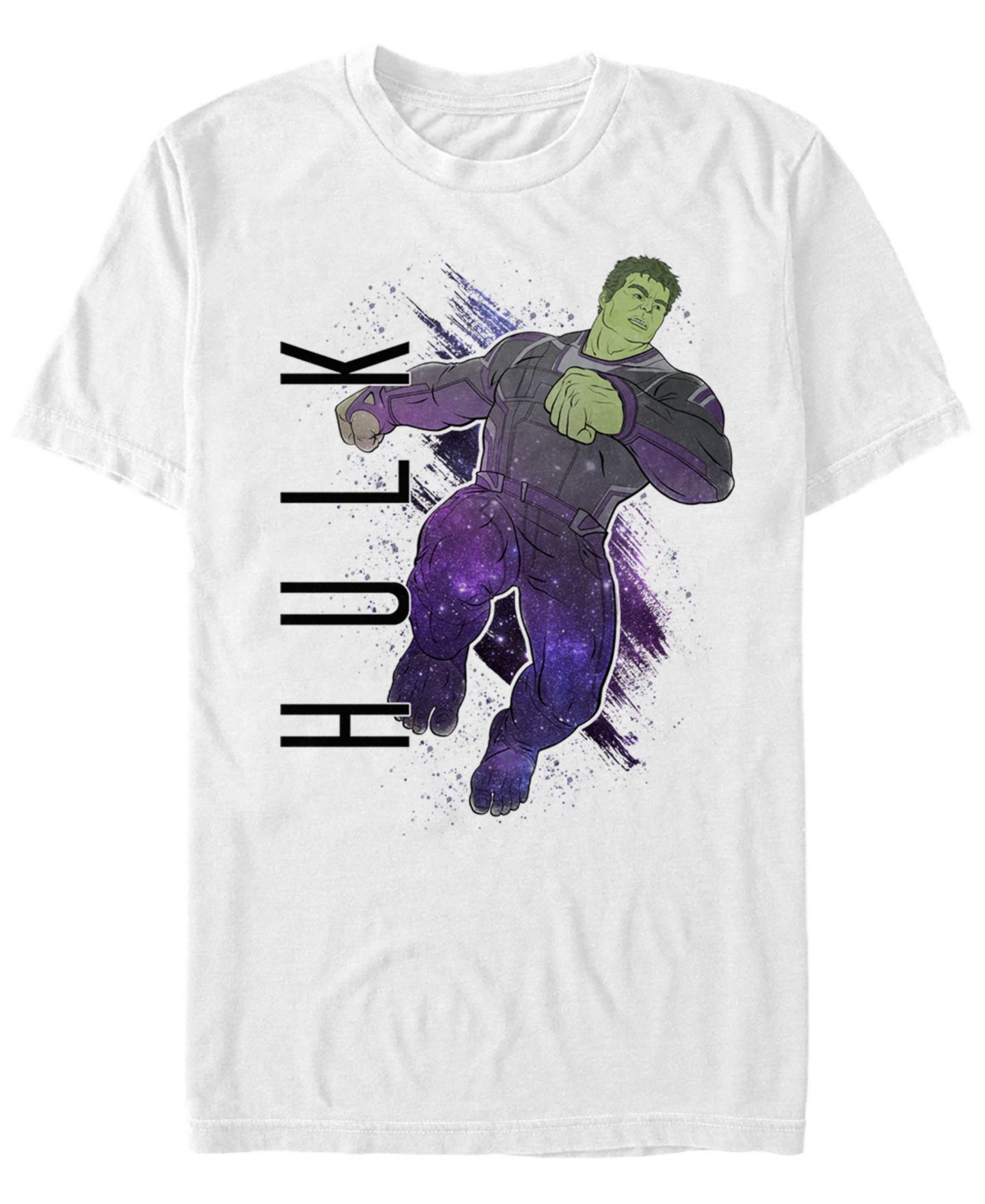Мужская футболка Fifth Sun Marvel Avengers Galaxy Painted Hulk Short Sleeve, цвет: Белый — фото 1
