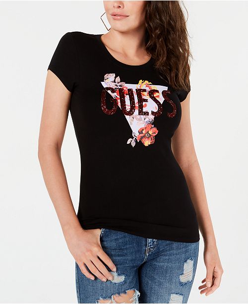 Guess Organic Cotton Graphic T Shirt Reviews Tops Macy S