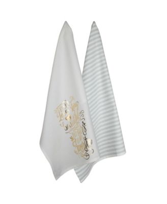 Love Story Printed Dishtowel Set of 2